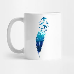 Bird feather illustration Mug